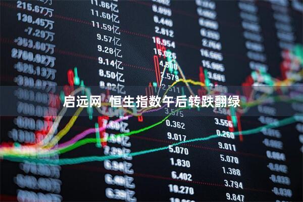 启远网  恒生指数午后转跌翻绿